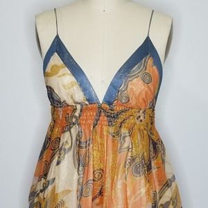 Multi color chiffon dress